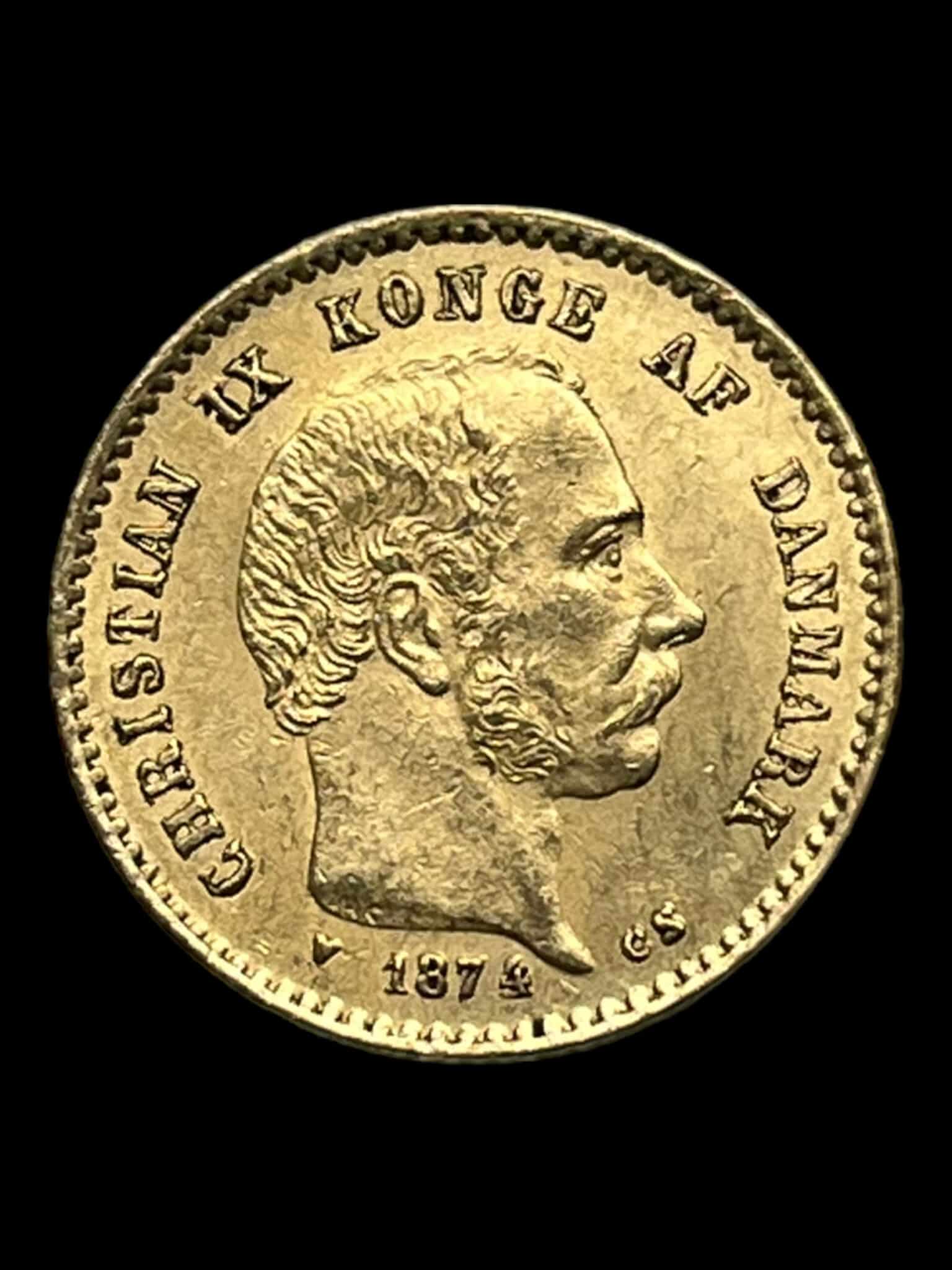 10 Krone 1874 Med Stort Mellemrum Mellem 7 Og 4 Sj lden Variant 