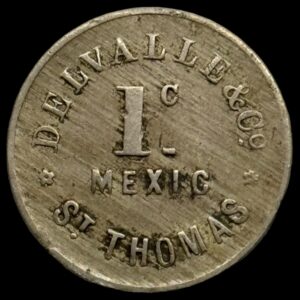 Dansk Vestindien 1 cent Devalle & co