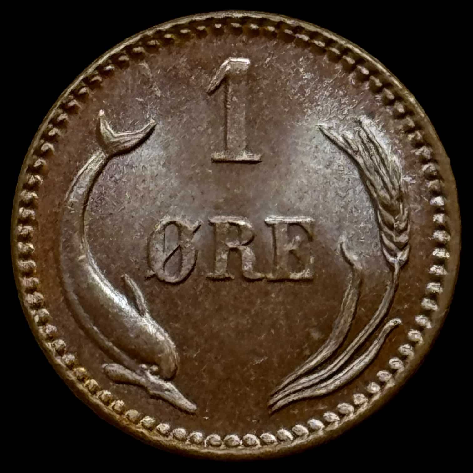 1886 1 øre, Chr.lX Kva.0-S - Image 2