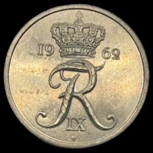 1962 25 øre Fre.lX Kva. M