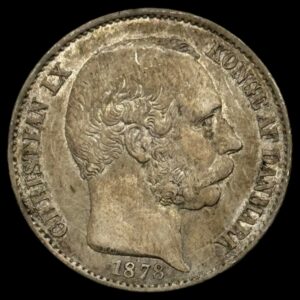 Dansk Vestindien 1878 20 Cent Chr.lX Kva. 01