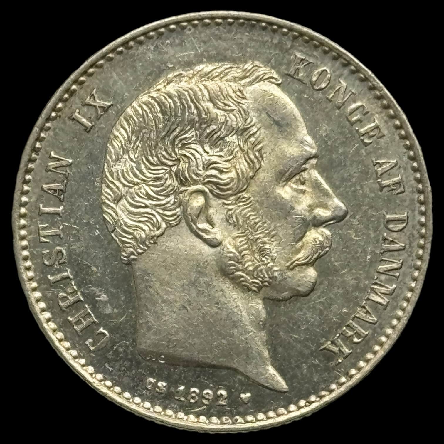 1892 1 krone Chr.lX Kva. M-0 - Image 3