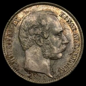 Dansk Vestindien 1878 20 Cent Chr.lX Kva. 0-01