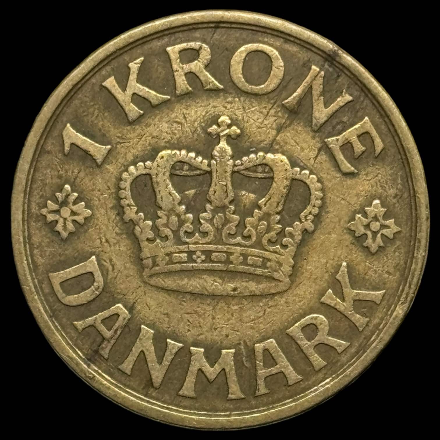 1924 1 krone Chr.X Kva.1- - Image 2