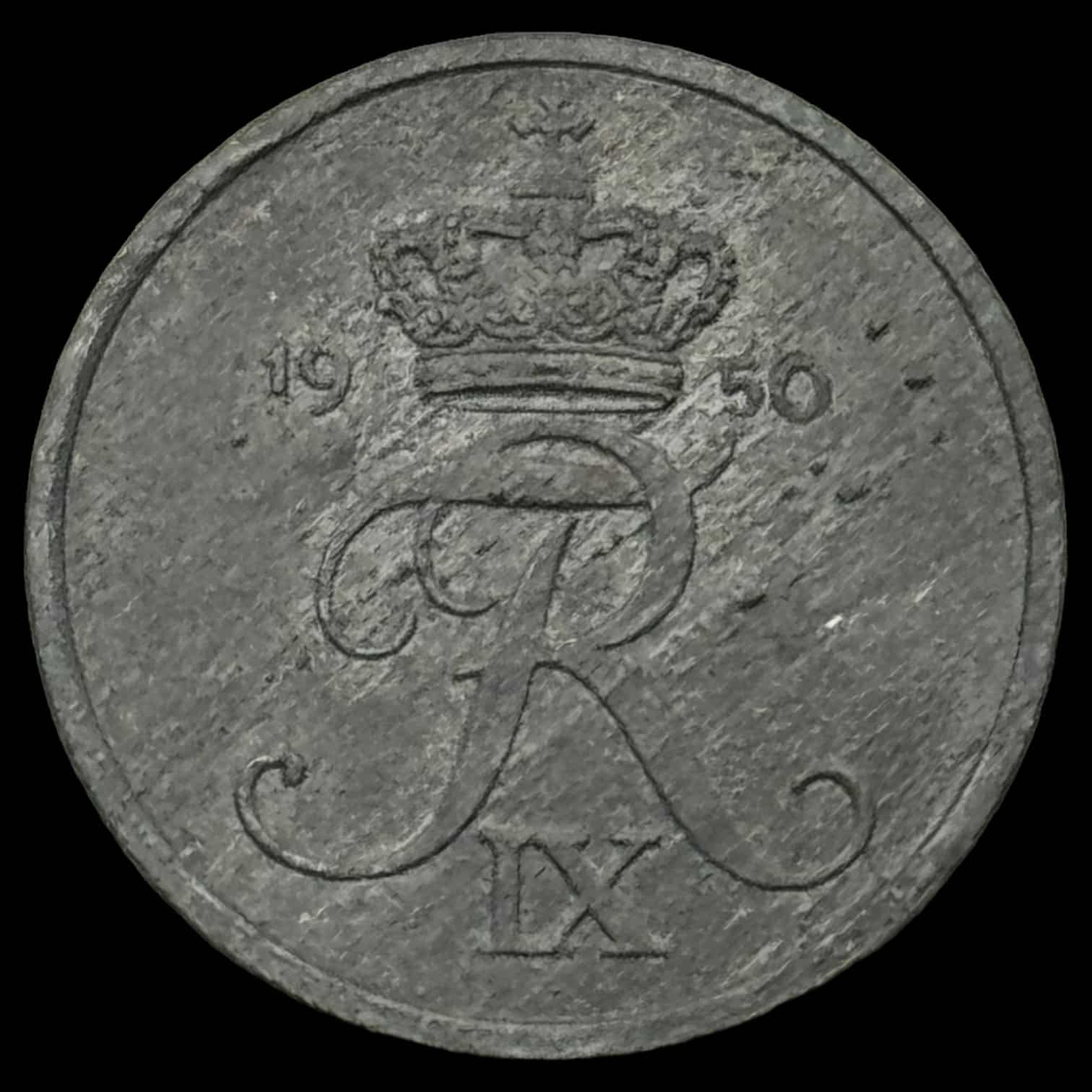 1950 1 øre Fre.lX Kva. 01