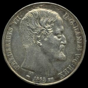 1863 RH/VS 2 Rigsdaler Fre.Vll Kva. 1+-01