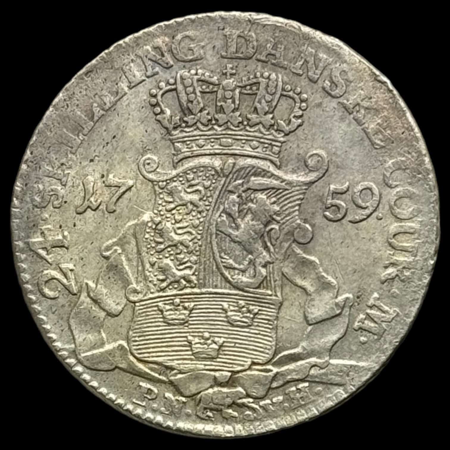 1759 PNVH 24 skilling Fre.V Kva. 1+