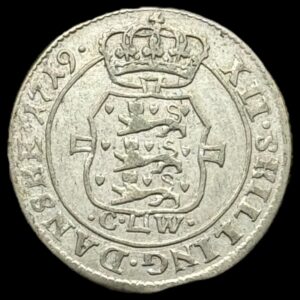 1719, 12 skilling Fre.Vl Kva. 1+