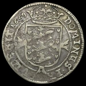 1659, 4 Mark / krone, Fre.lll Kva. 1-1+ "Glückstadt"