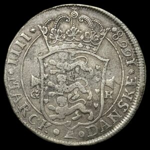 1668, 4 Mark / Krone, Fre.lll Kva. 1+