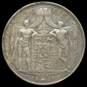 1846 VS 1 speciedaler Chr.Vlll Kva. 1+