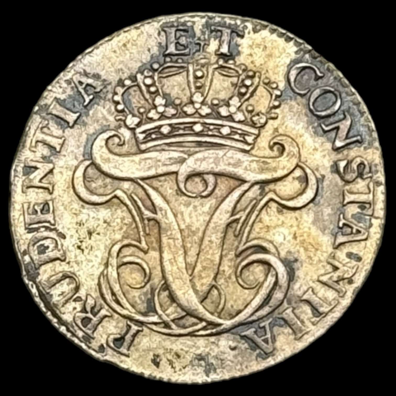 1763 HSK 8 skilling "dobbelt F5" Fre.V Kva. 0/01-01 - Image 2