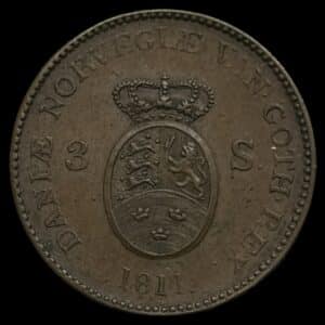 1811 3 skilling Fre.Vl Kva. 01 "prøvemønt, sjælden"