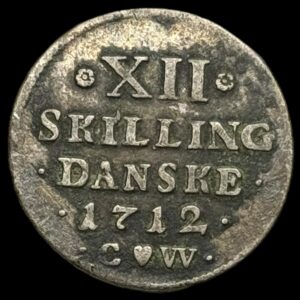 1712, 12 skilling Fre.lV Kva. 1+