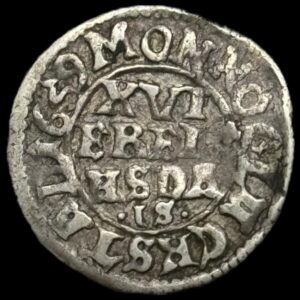 1659, 3 skilling lybsk / 1/16 rigsdaler, Fre.lll Kva. 1+ "Glückstadt"