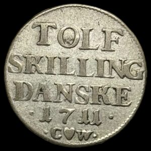 1711, TOLF/12 skilling Fre.lV Kva. 1+