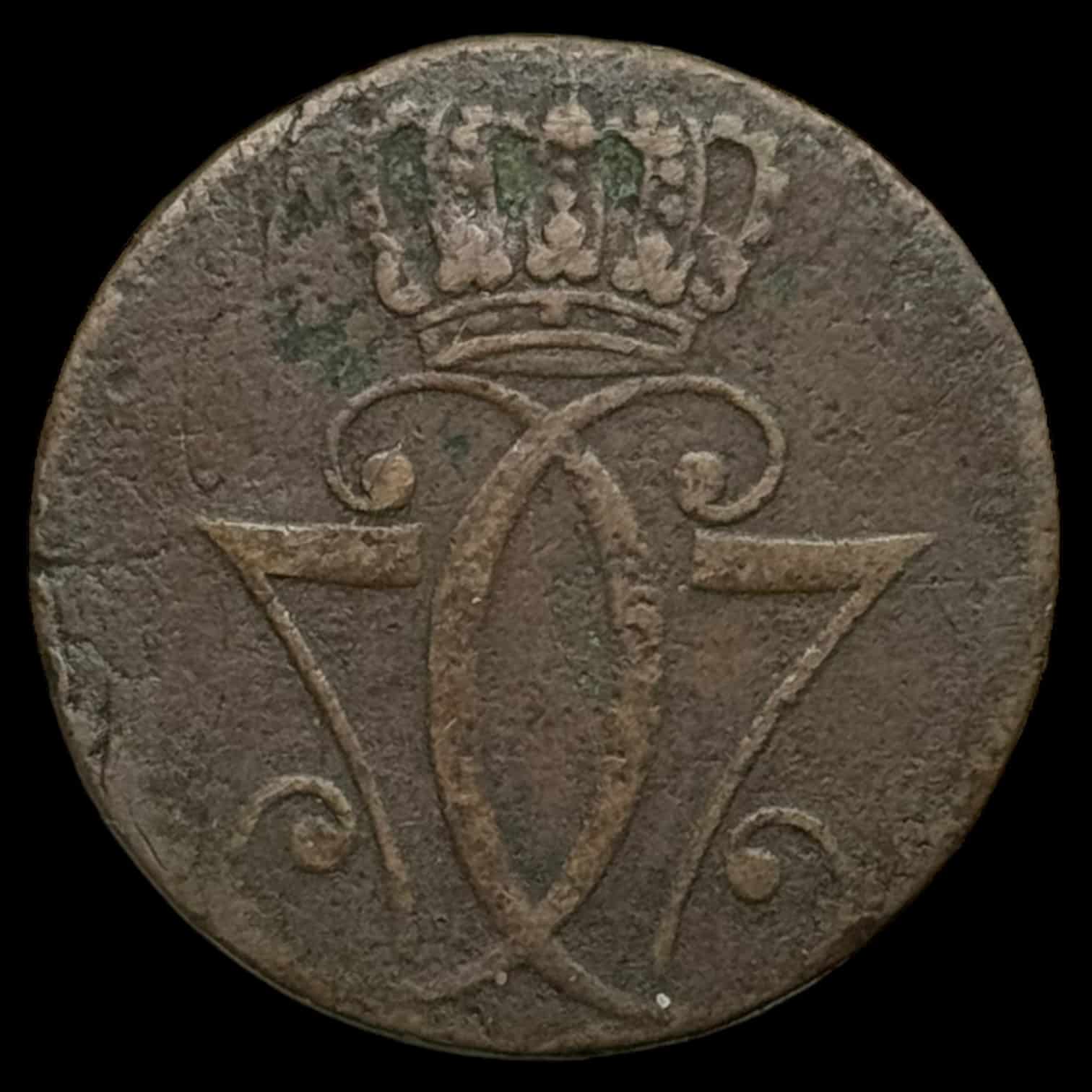 1771 1 skilling Chr.Vll Kva. 1-1+ "stavefejl DANKSE" - Image 2