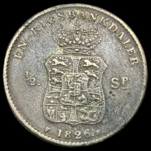 1826 FF 1/2 speciedaler Fre.Vl Kva. 1-1+