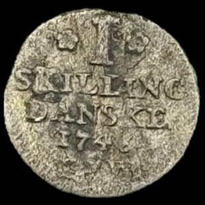 1746 VH 1 skilling Chr.Vl Kva. 1-1+