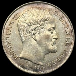 1854 VS 1/2 rigsdaler Fre.Vll Kva. M / Prooflike