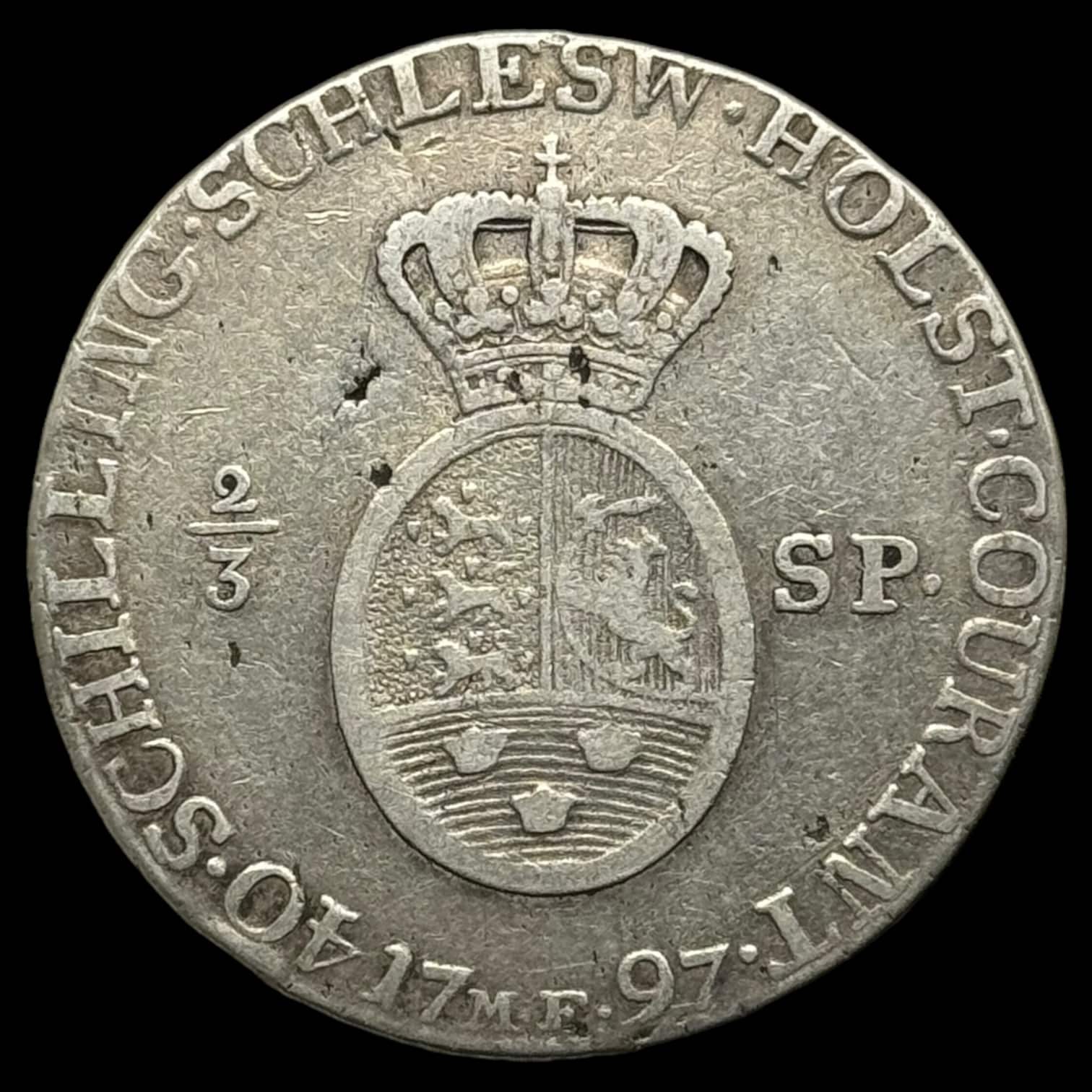 1797 2/3 speciedaler Chr.Vll Kva. 1-1+