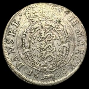 1693, 2 Mark , Chr.V Glückstadt, Kva. 1+