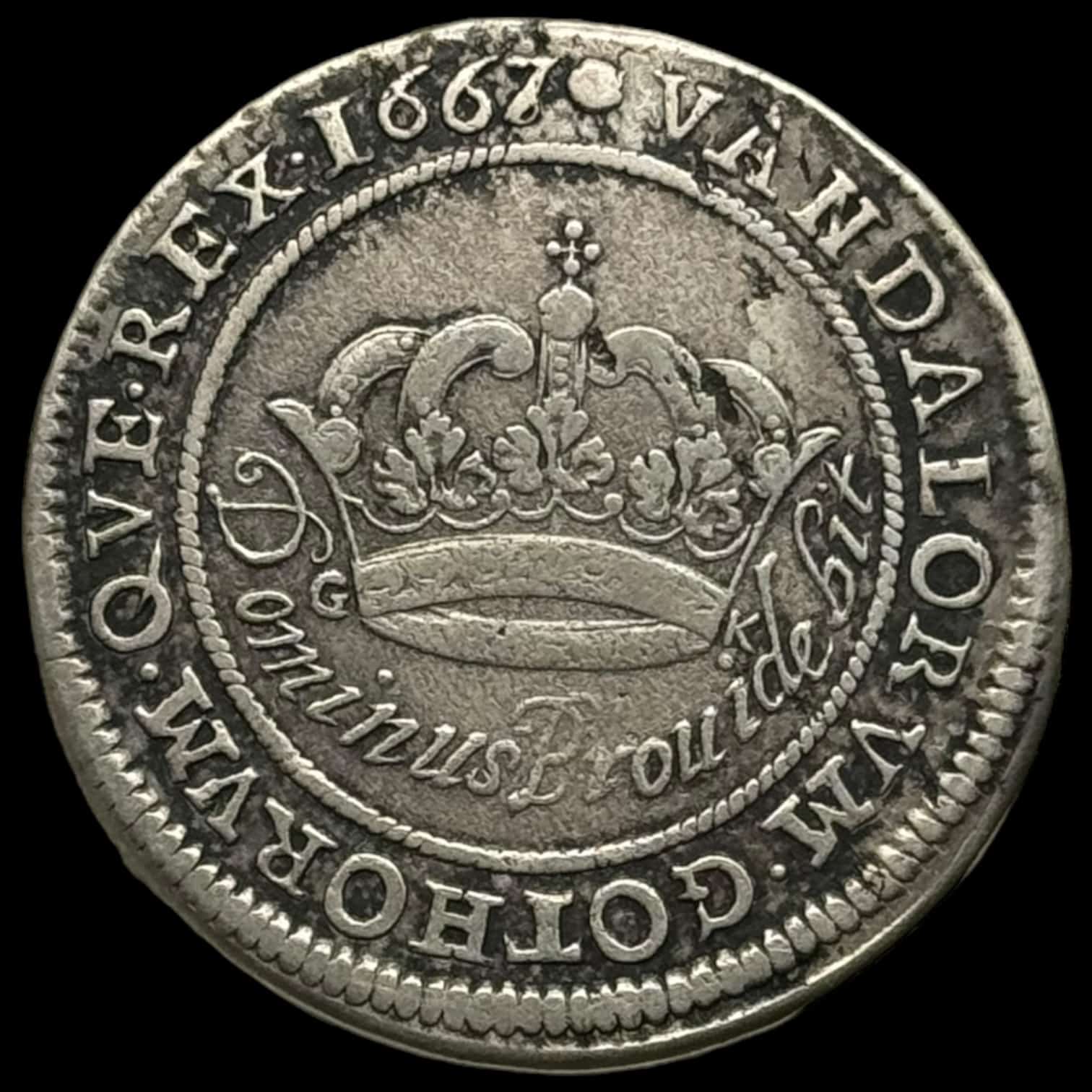 1667, 2 Mark , Fre.lll Kva.1-1+