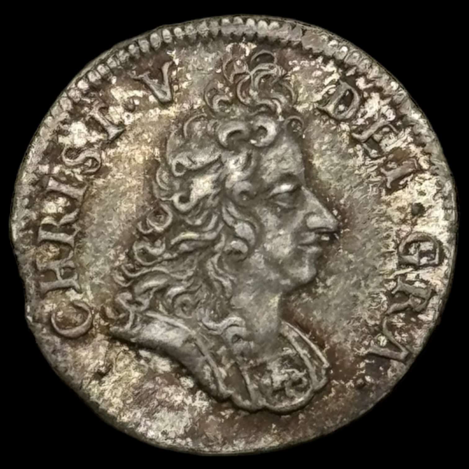 1695, 8 skilling, Chr.lV Kva. 0-01 "Pragt eksemplar" ex. Karsten Kold - Image 2