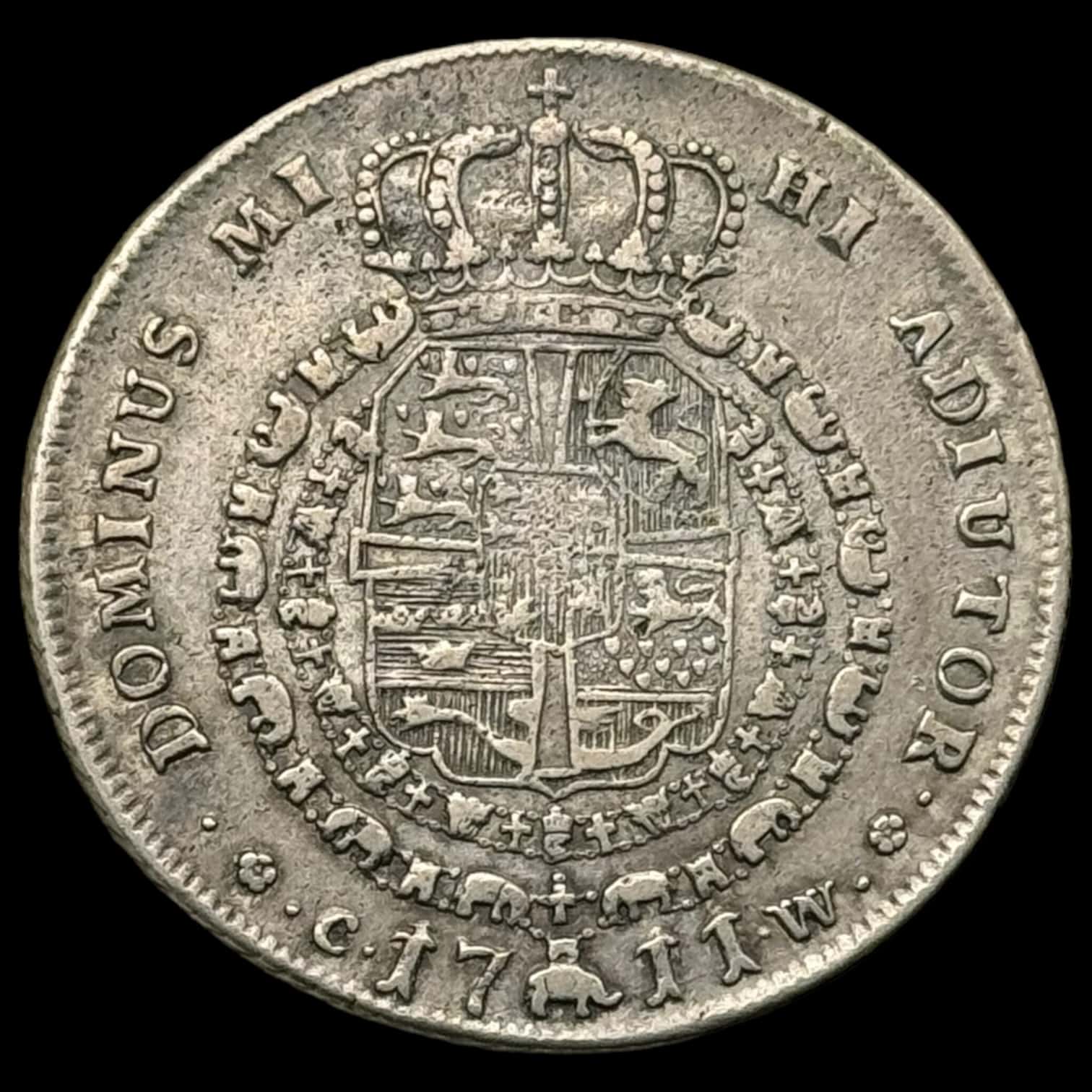 1711, 1 krone Fre.lV Kva. 1+ - Image 2