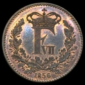 1856 1 skilling Fre.Vll Kva. 0-M