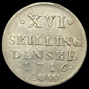 1716, 16 skilling Fre.lV Kva. 01