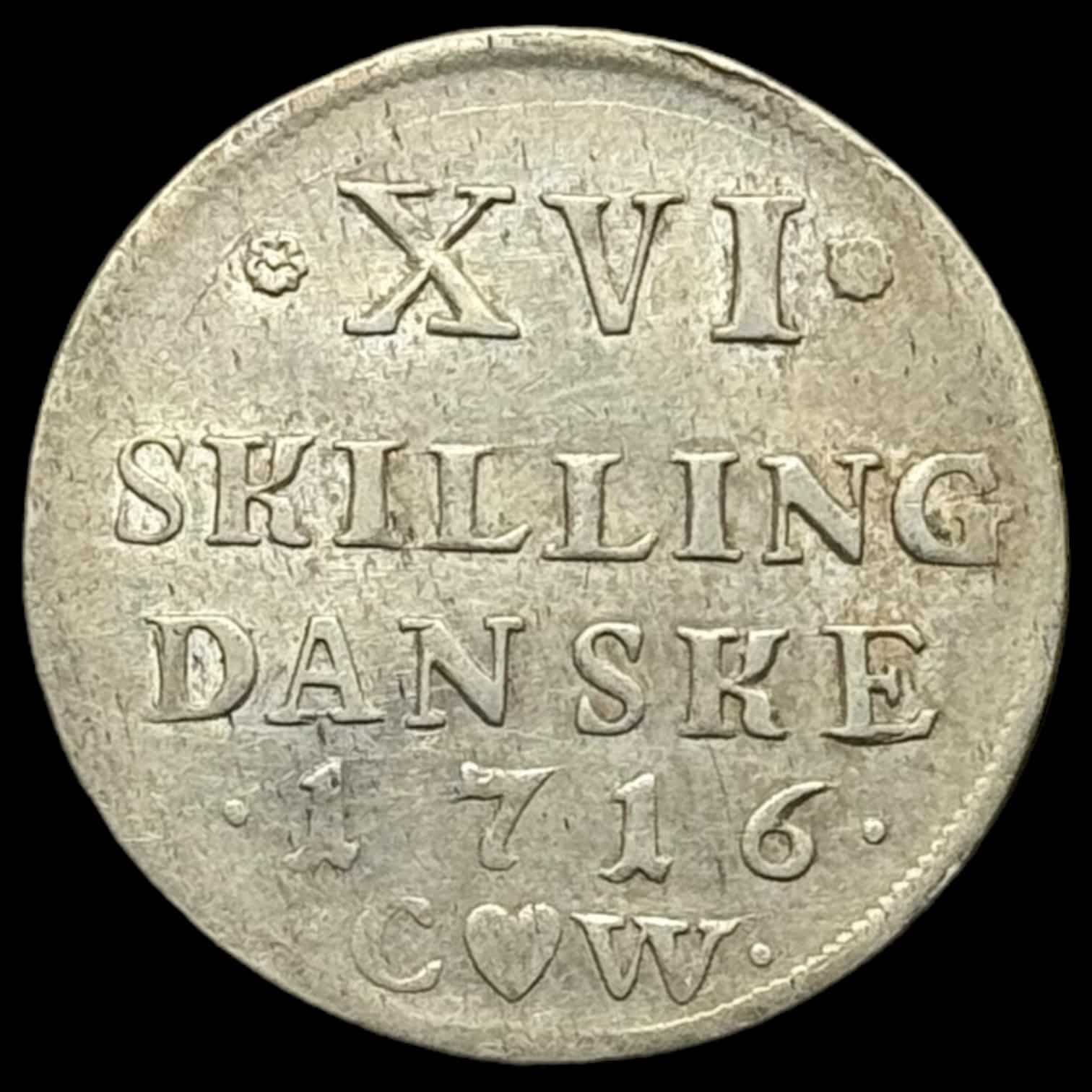 1716, 16 skilling Fre.lV Kva. 01