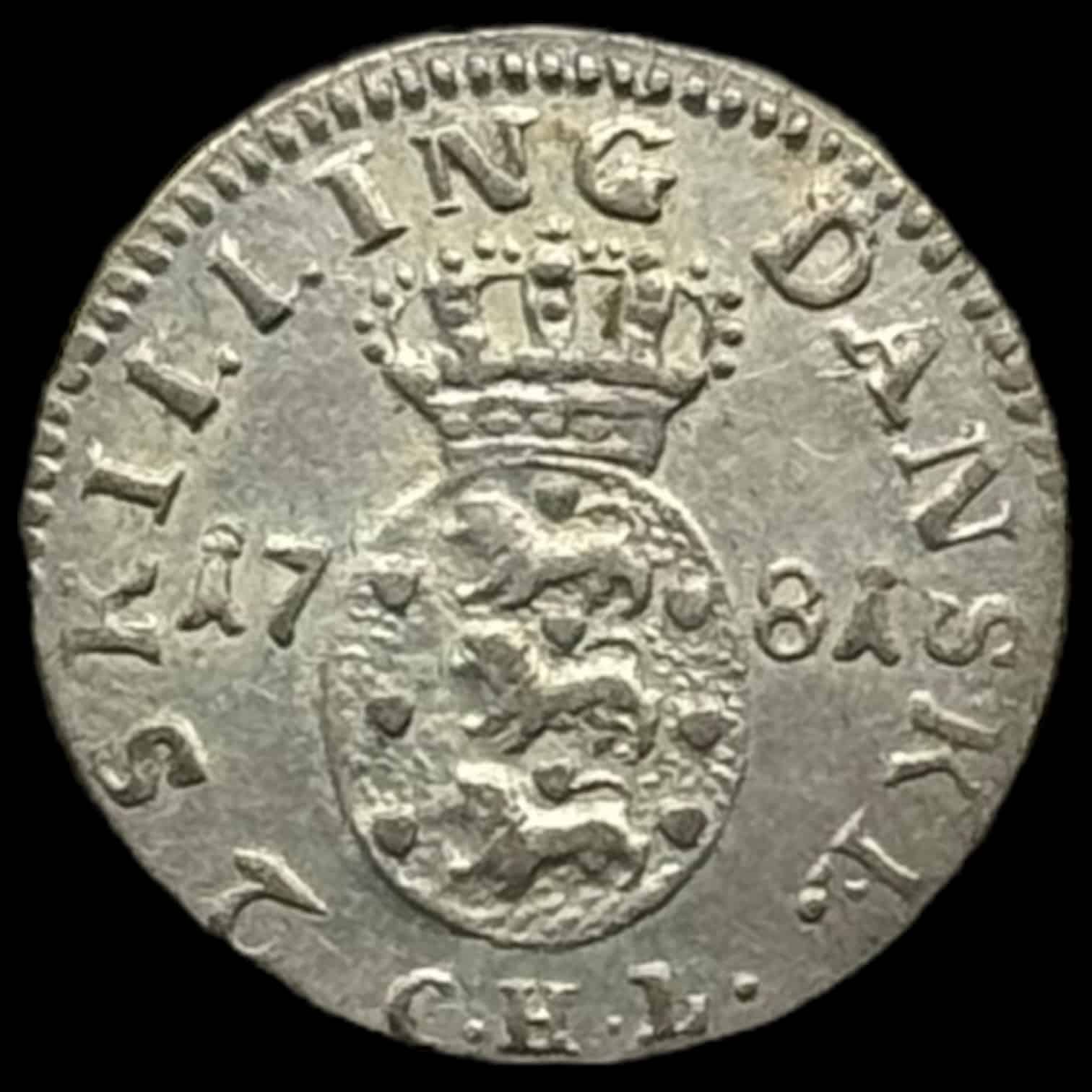 1781 CHL 2 skilling Chr.Vll Kva. 01