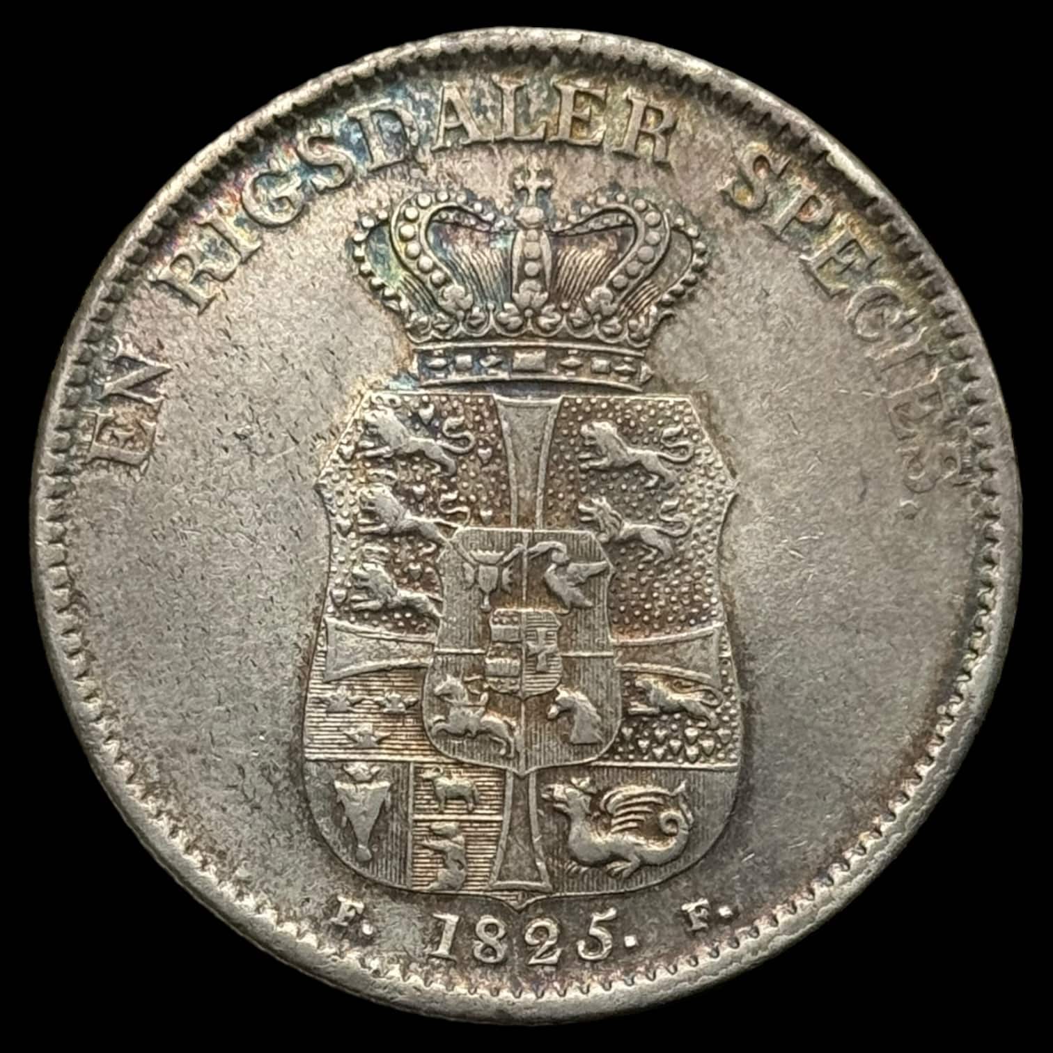 1825 FF 1 speciedaler Fre.Vl Kva. 0-01