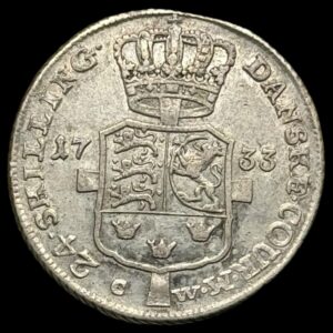 1733, 24 skilling Chr.Vl Kva. 1+