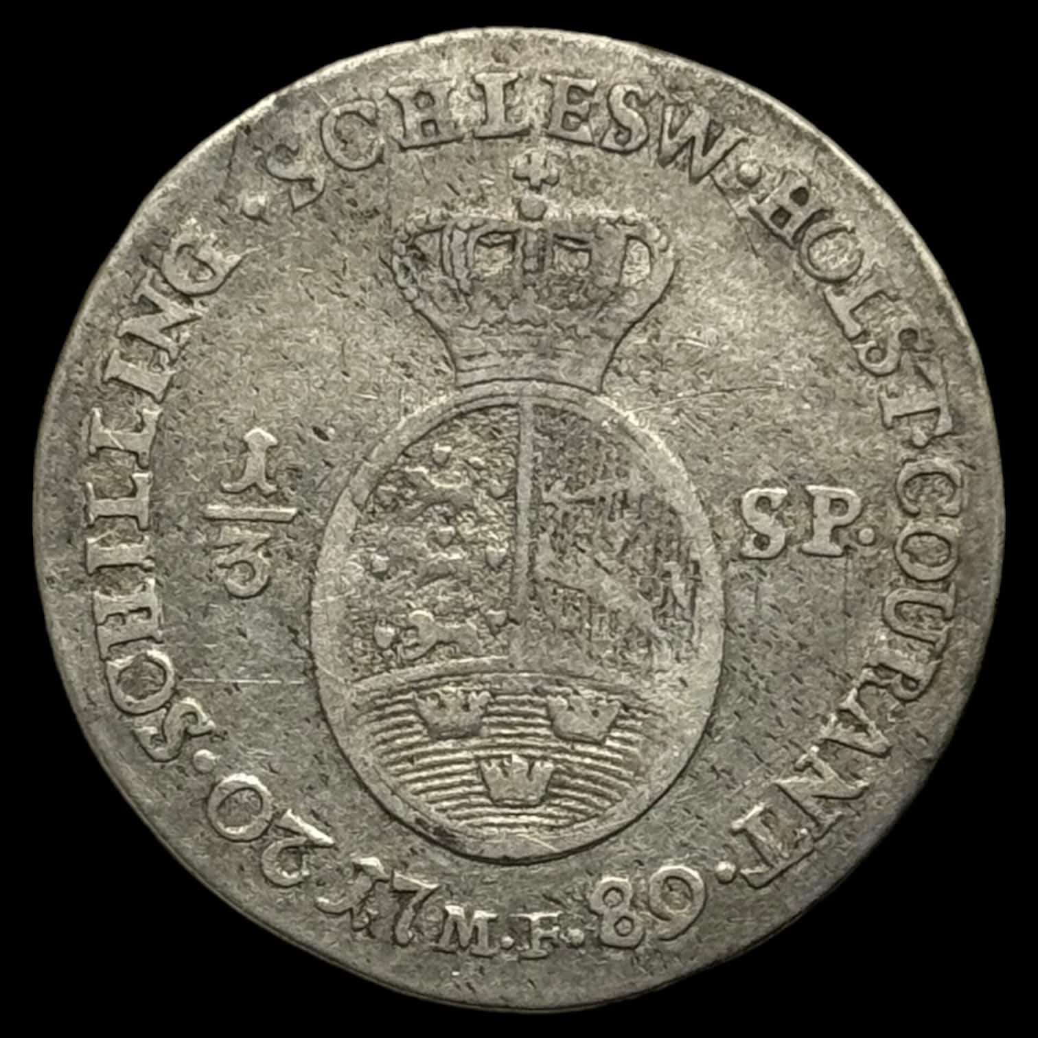 1789 1/3 speciedaler Chr.Vll Kva. 1-1+