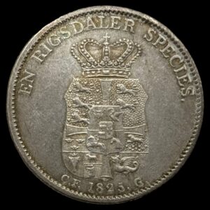 1825 CFG 1 speciedaler Fre.Vl Kva. 1+-01 "Sjælden"