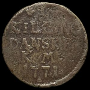 1771 1 skilling Chr.Vll Kva. 1? "stavefejl SNILLING"