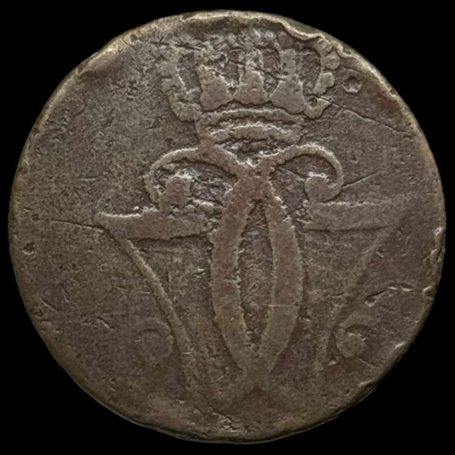 1771 1 skilling Chr.Vll Kva. 1? "stavefejl SNILLING" - Image 2