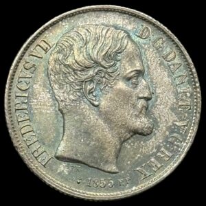 1855 FF 1 rigsdaler Fre.Vll Kva. 0-01