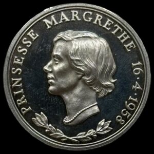 1958 Ministereksemplar ” Uden Værdiangivelse” Kva. Prooflike