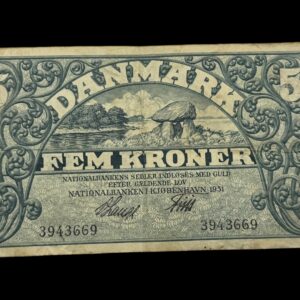 5 krone 1931, V.Lange/Friis Kva.1
