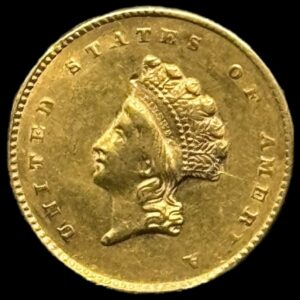 USA, 1 dollar 1855 Small Indian Head Kva.01