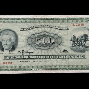 500 krone 1967 A0 Hoffmeyer/Riim Kva. 1++