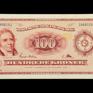 100 krone 1961 A0 0J Svend Nielsen/Riim Kva. 0-01