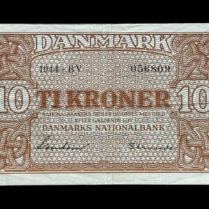 10 krone 1944 BV Svendsen/Strande Kva. 1+