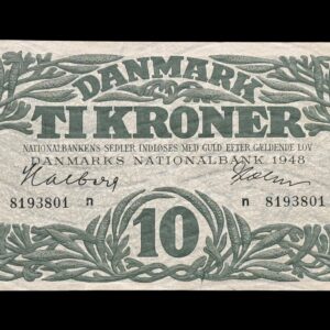 10 krone 1948 n, Halberg/Holm Kva. 01
