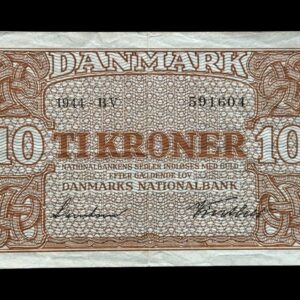 10 krone 1944 BV Svendsen/Vinther Kva. 1+