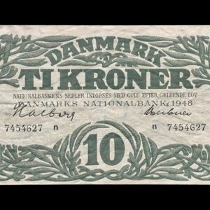 10 krone 1948 n, Halberg/Hübner Kva. 1++