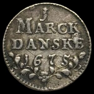 1675, 1 mark Chr.V Kva. 1+